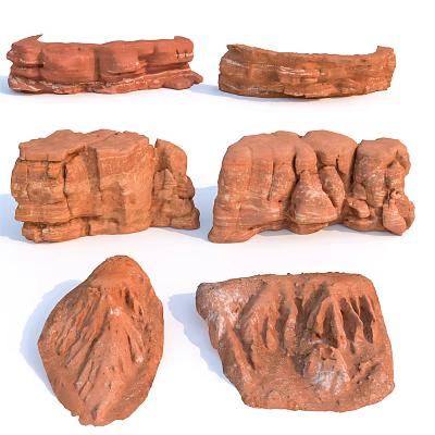 Modern Stone Rock Rockery Landscape Stone Sandstone Stone Landscape Cliff 3d model