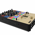 Pioneer DJ Mixer Featuring Multiple Knobs Colorful Buttons Faders And Control Panel