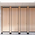Modern Door Public Toilet Partition Toilet Partition 3d model