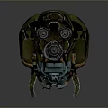 Advanced Military Weapon Design With Green Camouflage Red Star And Mechanical Engines