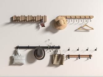 Modern clothes hook 3d model