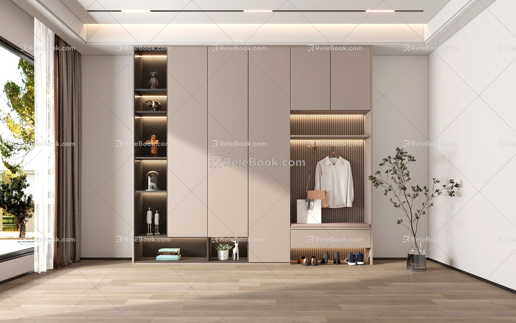 Cabinet Wardrobe Shoe Cabinet Storage Cabinet Side Cabinet 3d model