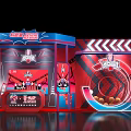 China New Rap Stage Design With Red Blue Theme And Decorative Elements