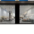 Modern Furniture Showroom With Bed Displays Sofas And Spacious Bright Interior Design