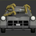 Self-made armed car modified car modified car chariot doomsday car self-made car self-made car modified car 3d model