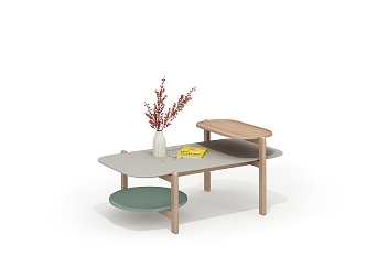 Modern coffee table 3d model