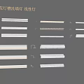 ceiling lamp trough wall washer 3d model