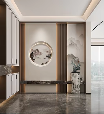 New Chinese Entrance 3d model