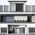 Modern Entrance Gate Design For House With Number Fence Garage And Plants