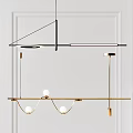 Modern chandelier 3d model