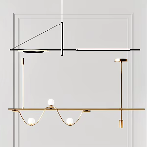 Modern chandelier 3d model