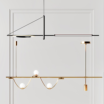 Modern chandelier 3d model