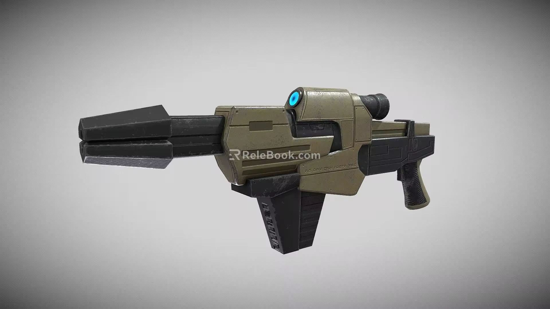Sci-fi weapon game equipment space weapon light energy particle blasting game props 3d model