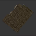 Natural Wooden Outdoor Deck Platform With Planked Surface And Fence Edging