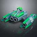 Modern Spaceship Cartoon Spaceship Animation Spaceship 3d model