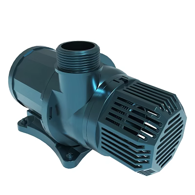 Industrial Water Pump With Threaded Inlet Cooling Vents And Stable Base 3d model