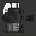 DEWALT DWPV Black Computer Power Module With Interface And Label Components Design