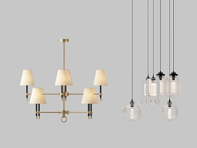 Modern chandelier combination model