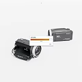 Two Sony HDV Camcorders Displayed On White Background For Viewing 3d model