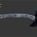 Modern Tactical Axe with Honeycomb Pattern Handle Silver Black Red Accents and Metal Blade