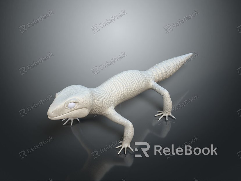 Lizard Anime Lizard Chameleon Cartoon Lizard Reptile Cold Blooded Animal Reptile Reptile Class model