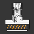 Modern White Upright Electric Vacuum Cleaner for Home Daily Floor Cleaning Use