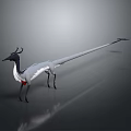 Game Movie Character Unique Fantasy Creature With Long Tail And Sleek 3D Design