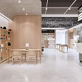 Artistic Bookstore Interior Design Featuring Art Books Display Wooden Shelves And Creative Tables