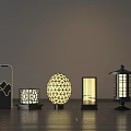 Modern Outdoor Lights With Various Shapes Hollow Patterns And Warm Glow