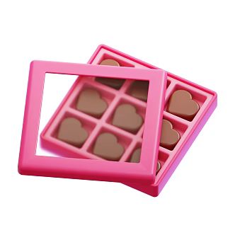 Modern Chocolate Boxed Chocolate Cartoon Chocolate 3d model