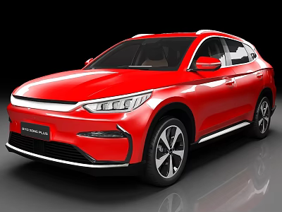 Modern Red SUV With Sleek Sporty Exterior Design Alloy Wheels And LED Headlights 3d model