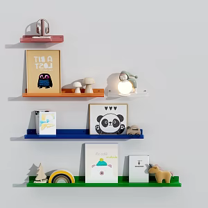 Modern Wall Shelf Acrylic Shelf Wall Shelf 3d model