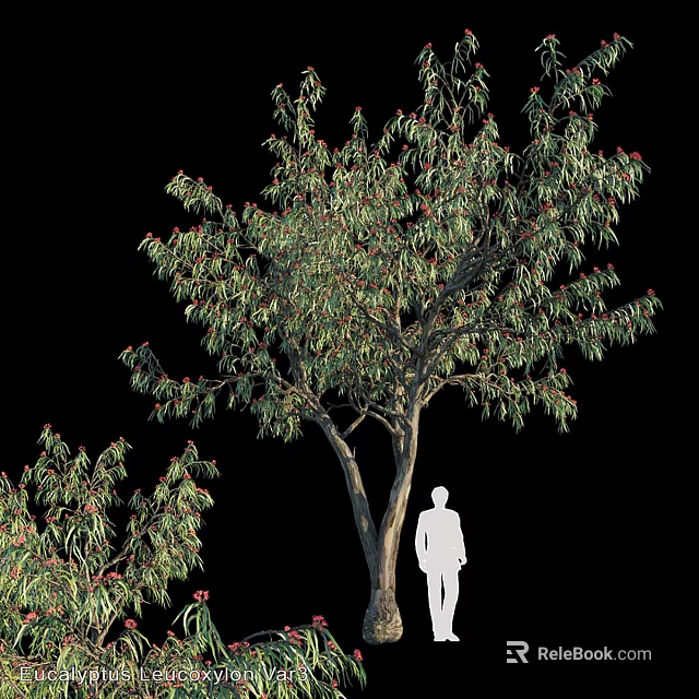 Tree Pit With Green Leafy Tree And Red Flowers In Urban Landscape Design 3d model 