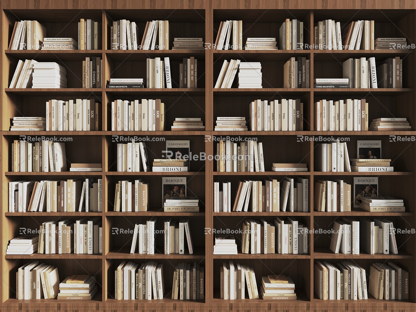 Books and Magazines 3d model