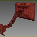 Sturdy Iron Art Monitor Bracket Supporting ASUS Computer Display Securely