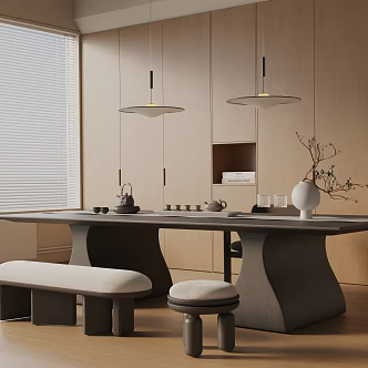 Modern dining table 3d model