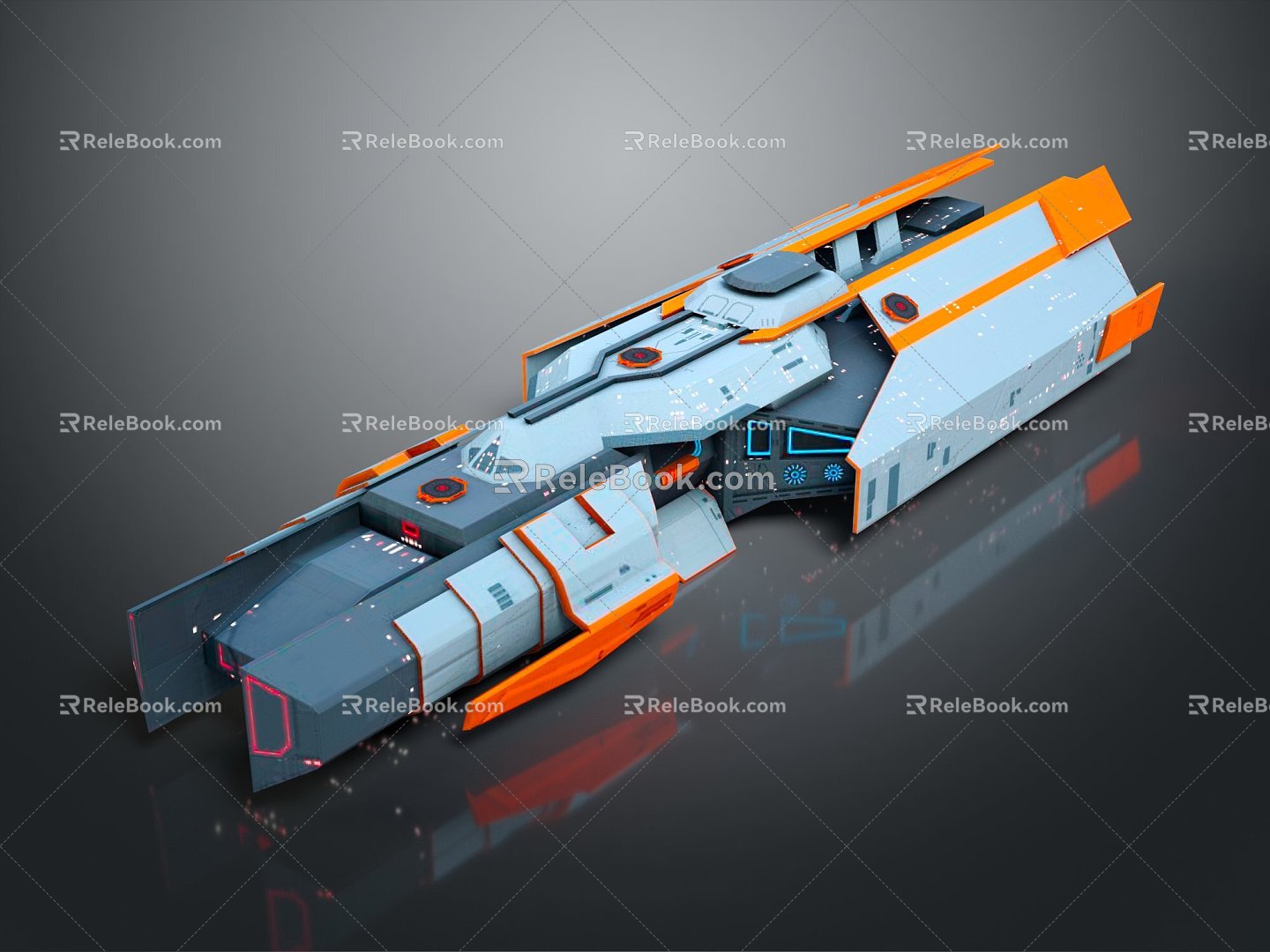 Modern Spaceship Spacecraft Spacecraft 3d model