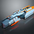 Modern Spaceship Spacecraft 3d model