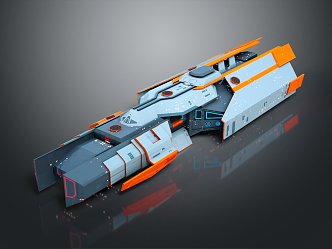 Modern Spaceship Spacecraft 3d model