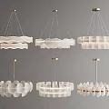 Stylish White Chandeliers With Gold Frames Various Modern Designs For Home Decor