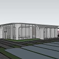 A sales office style 3d model