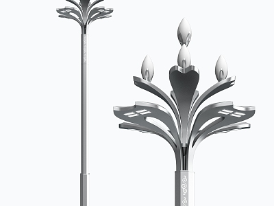 Landscape street lamp model