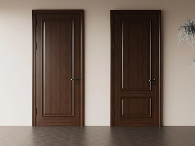 10 Single Door New Chinese Style Single Door 3d model