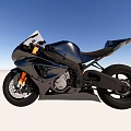 Black Sport Motorcycle With Sleek Aerodynamic Body And Stylish Seat Design