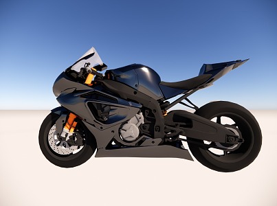 BMW Motorcycle Luxury Locomotive 3d model