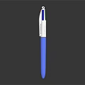 Sleek Blue White And Green Pen Design With Shiny Body And Modern Cap