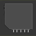 Modern Sci-Fi Equipment Corner Building Sci-Fi Building Sci-Fi Building Equipment 3d model