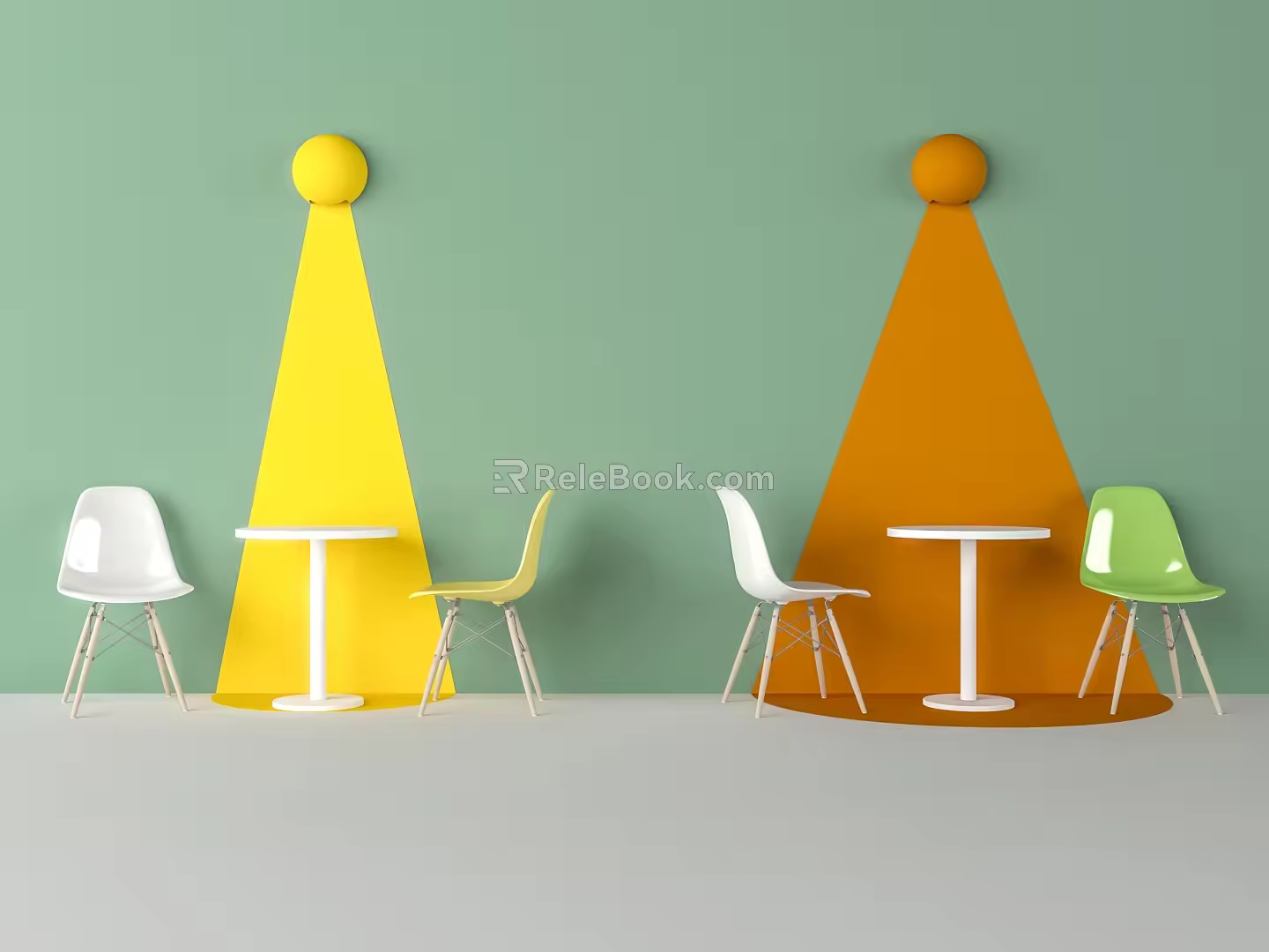 Simulation lighting modeling wall lighting wall creative background wall creative decorative wall pavement decorative wall 3d model