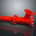 Red Martin Hardware Tool Industrial Pipe Fitting With Flange And Bolts