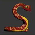 snake cobra venomous snake python reptile cold-blooded animal reptile 3d model